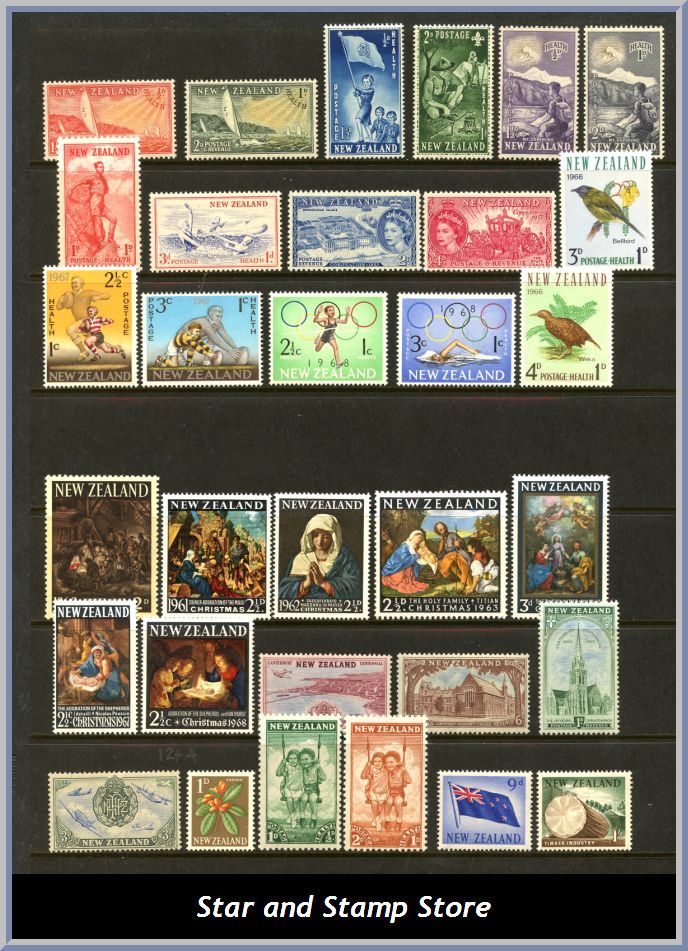 New Zealand | Lot felfria märken