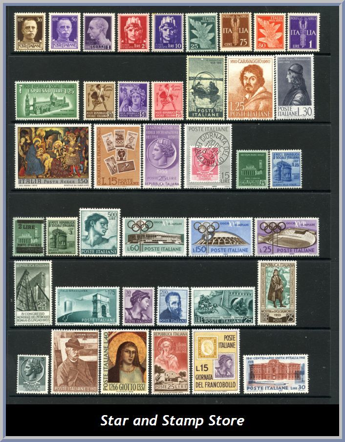 Italien | Lot felfria märken