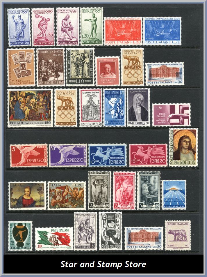 Italien | Lot felfria märken