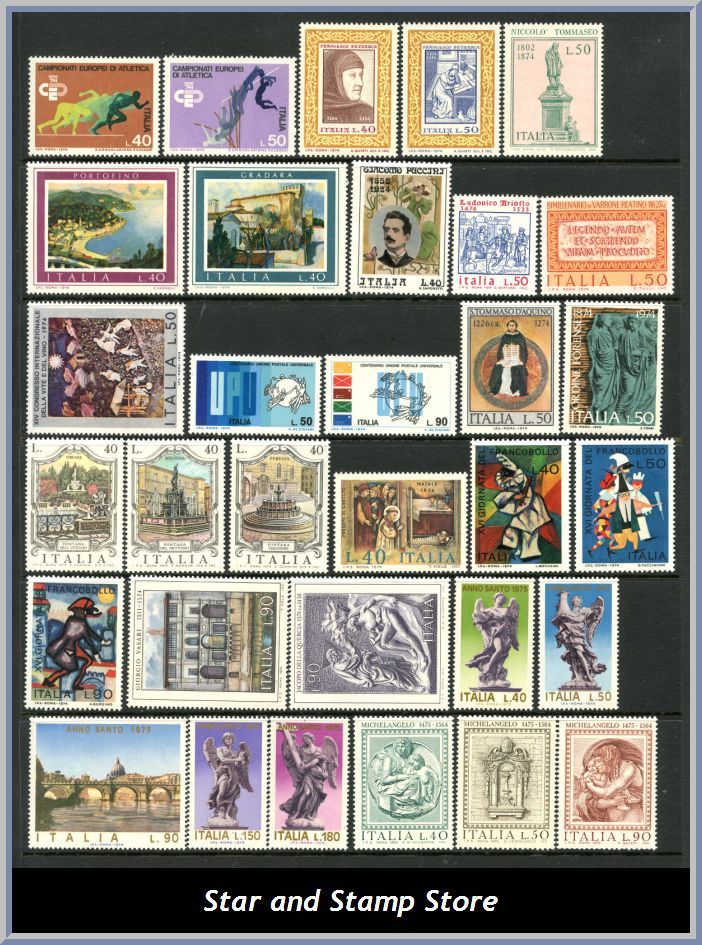Italien | Lot felfria märken