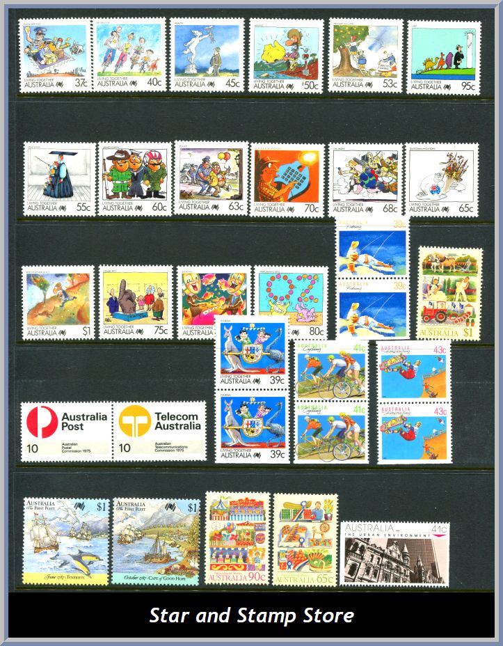Australien | Lot felfria märken