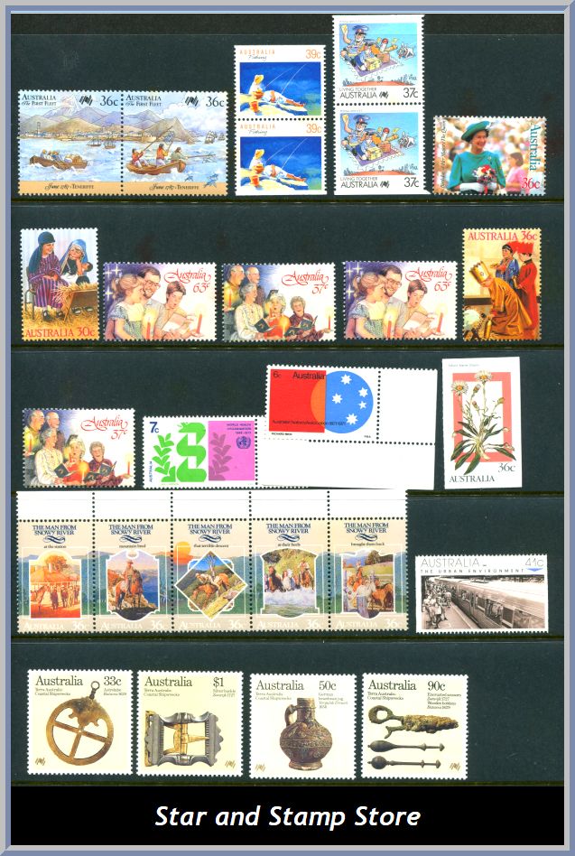 Australien | Lot felfria märken