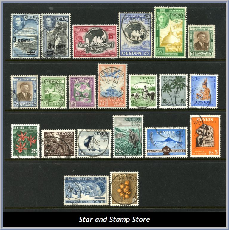 Ceylon | Lot felfria märken