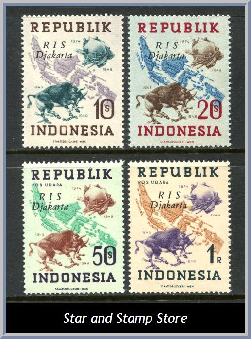 Indonesiska republiken | Mi 203-206 A