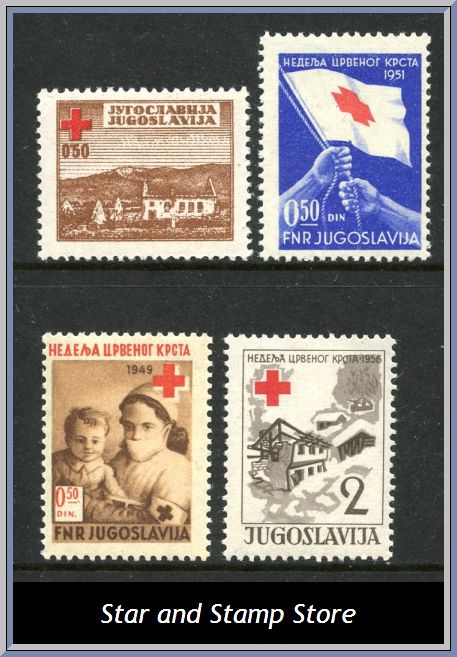 Jugoslavien | Mi Tilläggsmärke 5, 7, 9, 16