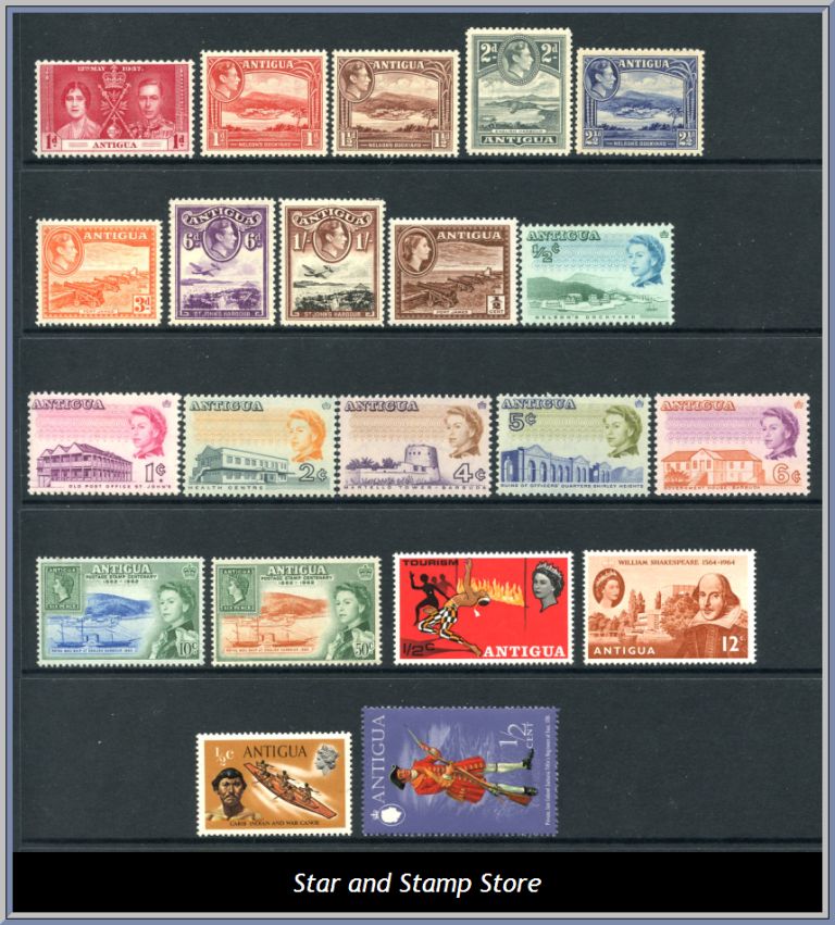 Antigua | Lot felfria märken