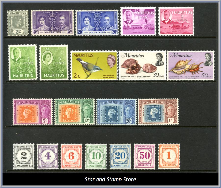 Mauritius | Lot felfria märken