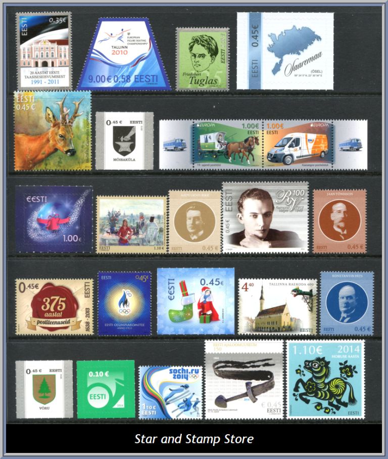 Estland | Lot felfria märken
