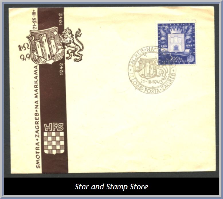 Kroatien | Mi FDC 1943-03-21