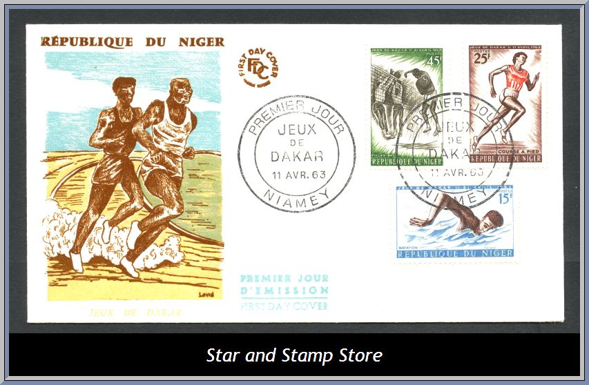 Niger | Mi 31-33 på FDC