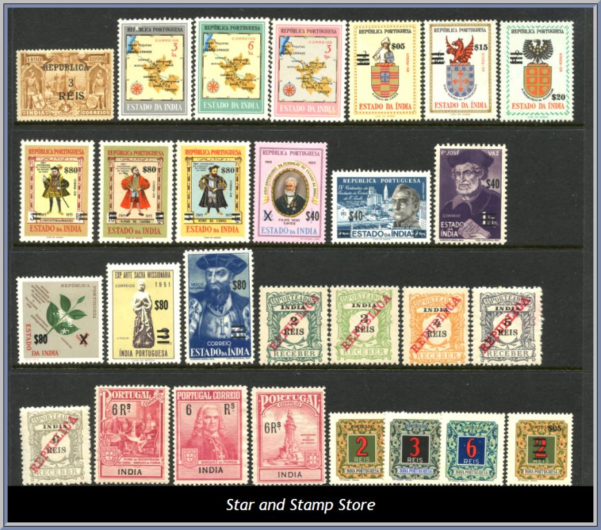 Portugisiska Indien | Lot felfria märken