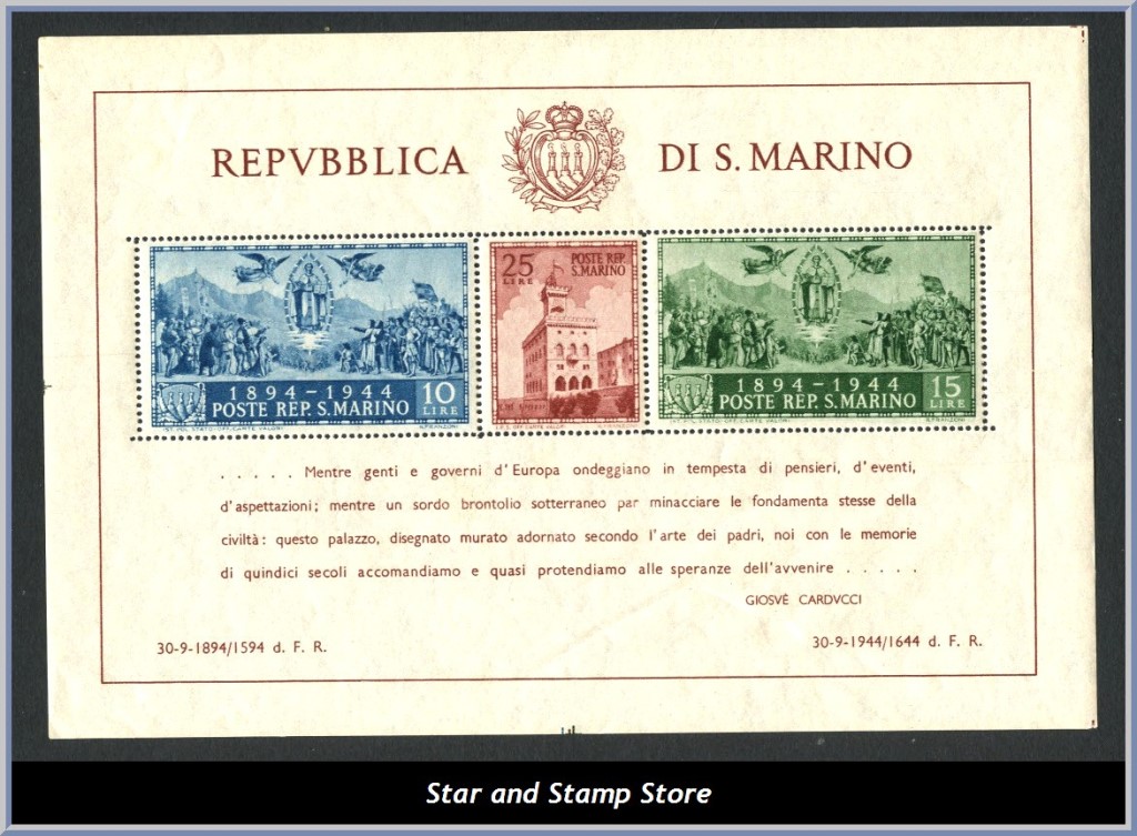 San Marino | Mi Block 4 A