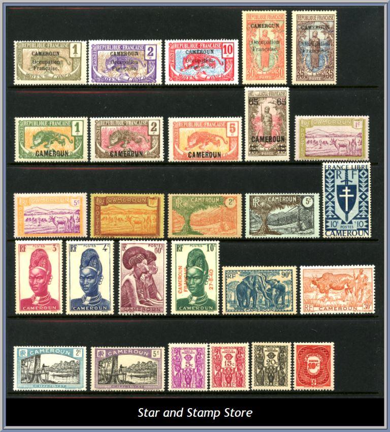 Kamerun | Lot felfria märken