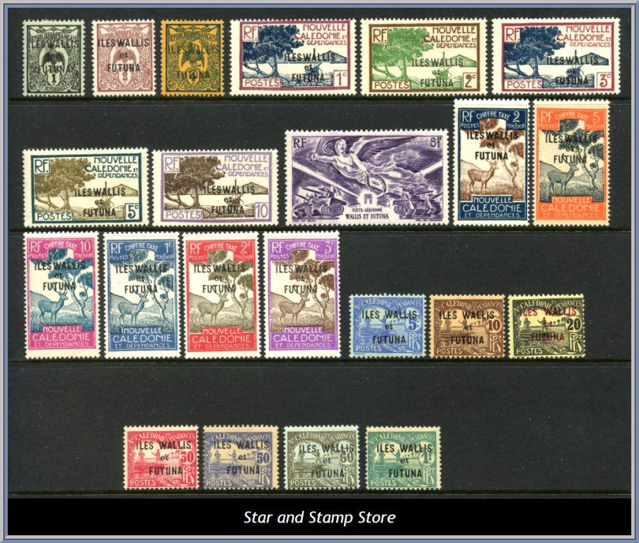 Wallis et Futuna | Lot felfria märken