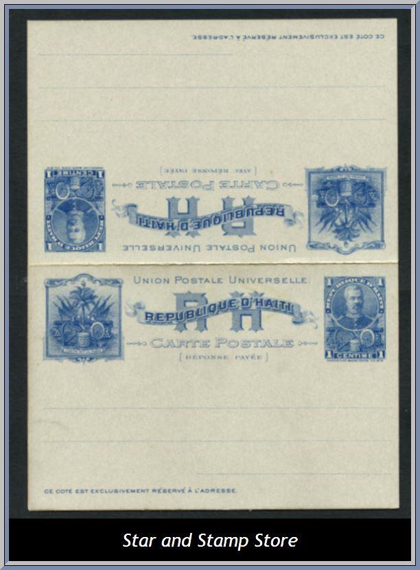 Haiti | Postkort från 1899 i valören 1 centimes.