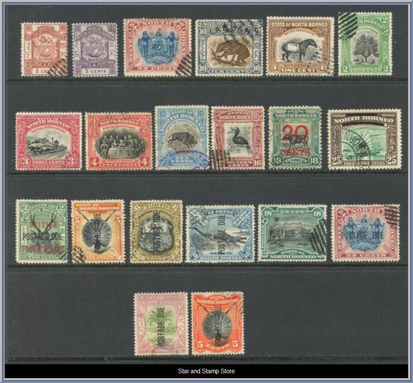 North Borneo | Lot felfria märken