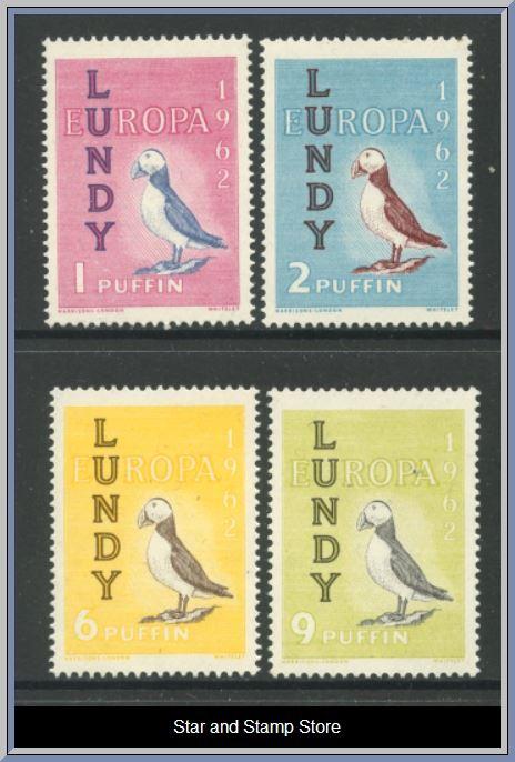Lundy | Postfrisk serie från 1962