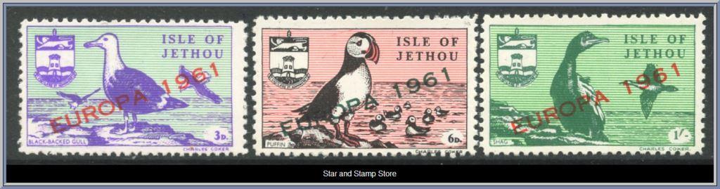 Isle of Jethou | Postfrisk serie från 1961