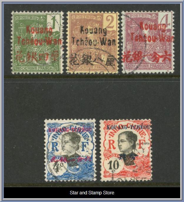 Kouang-Tcheou | Mi 35-37 III, 52, 54