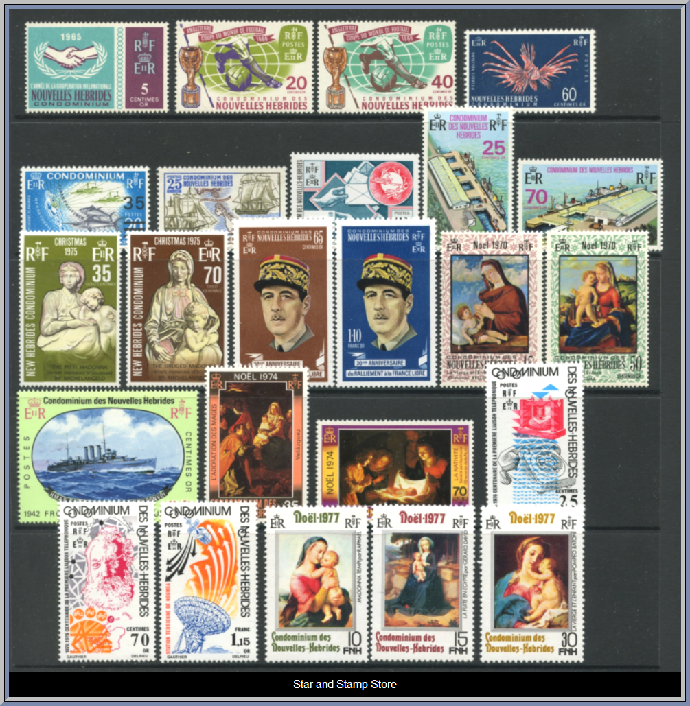 Nouvelles Hebrides | Lot felfria märken
