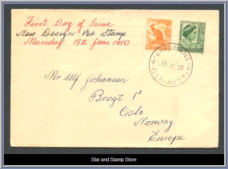 Australien | Mi 194, 204 på privat FDC