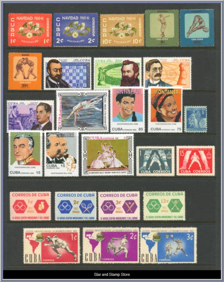 Cuba | Lot felfria märken