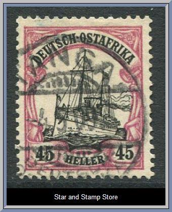 Deutsch-Ostafrika | Mi 28 b - Signerat