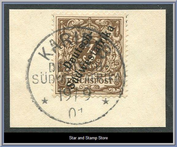 Deutsch-Südwestafrika | Mi 5 a - KARIBIB 19.9.01 - Signerat