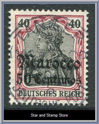 Deutsche Post in Marokko | Mi 40 - Signerat Bothe