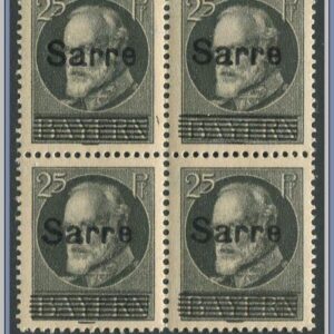 Saargebiet  |  Mi 32 i fyrblock