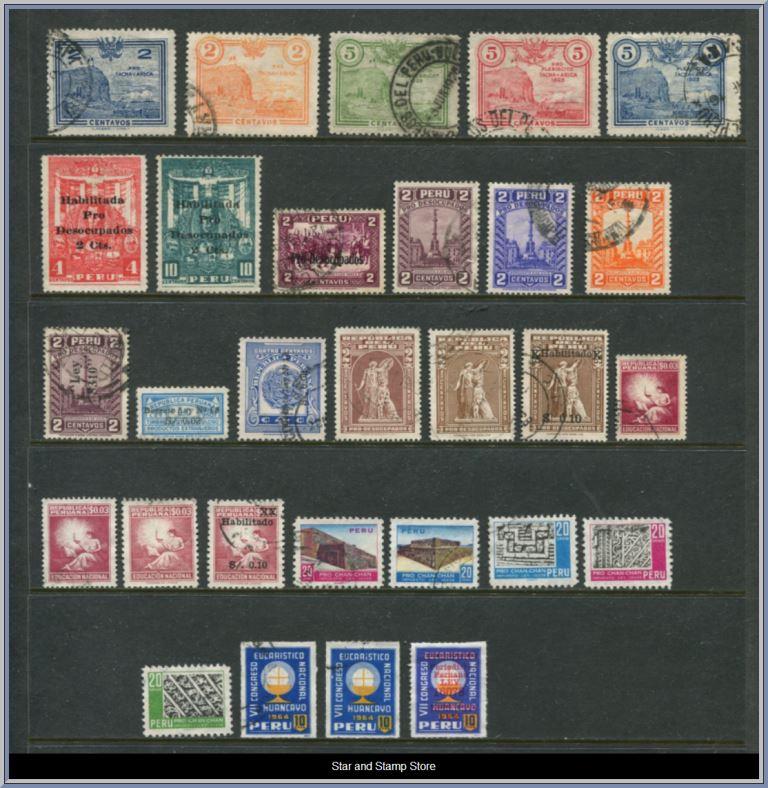 Peru | Lot felfria märken