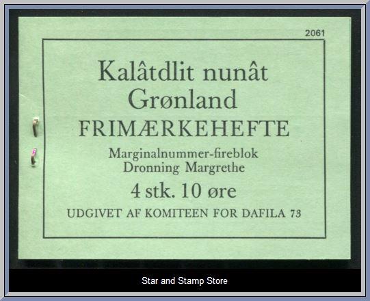 Grönland | Facit 84 i häfte för Dafila 73