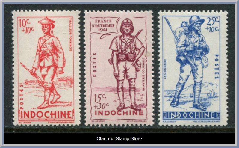 Franska Indochina | Mi 251-253