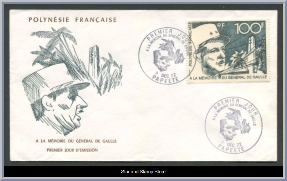 Franska Polynesien | Mi Mi 157 på FDC 9-12-1972