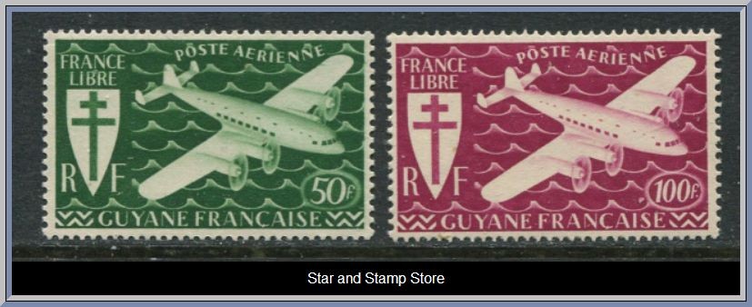 Franska Guyana | Mi 205-206