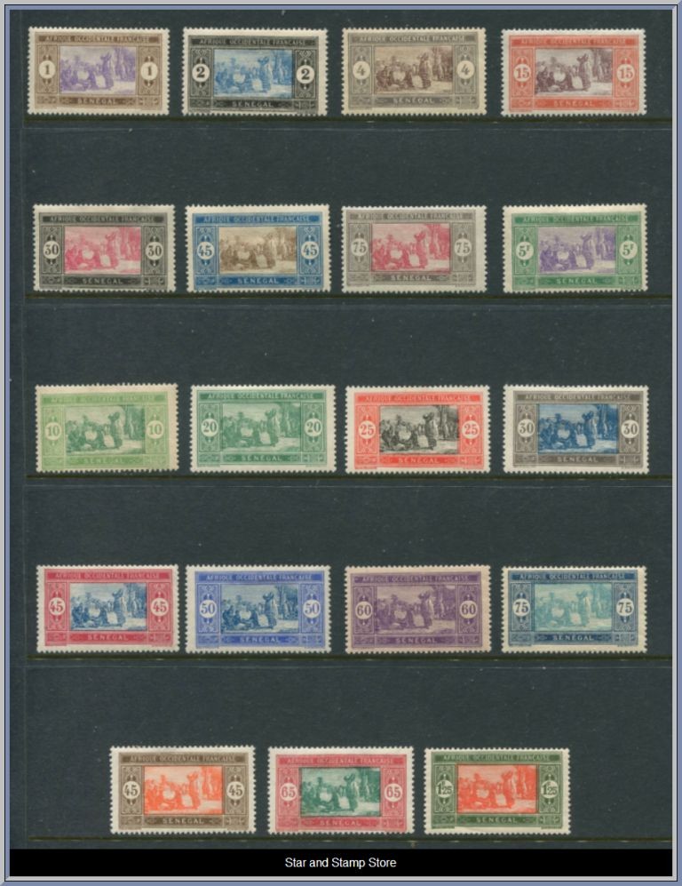 Senegal | Lot felfria märken