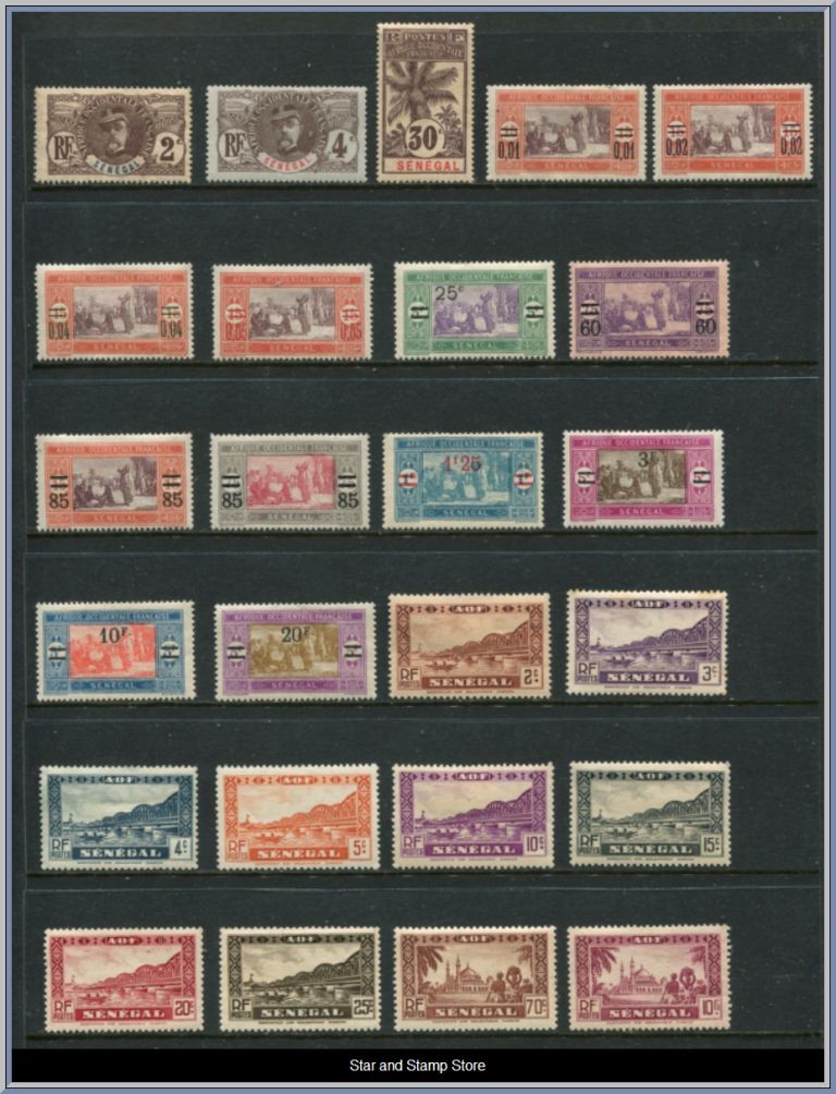 Senegal | Lot felfria märken