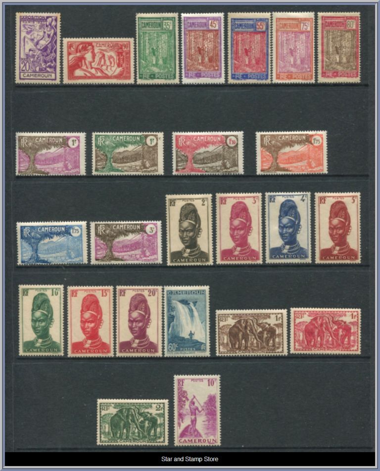 Kamerun | Lot felfria märken