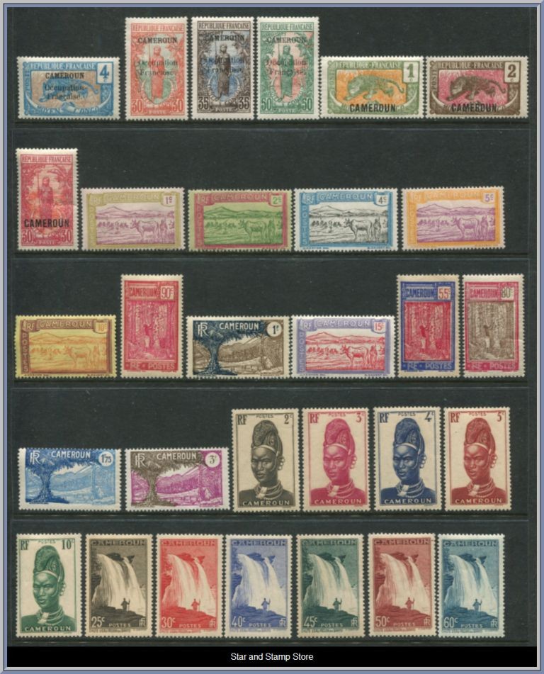 Kamerun | Lot felfria märken
