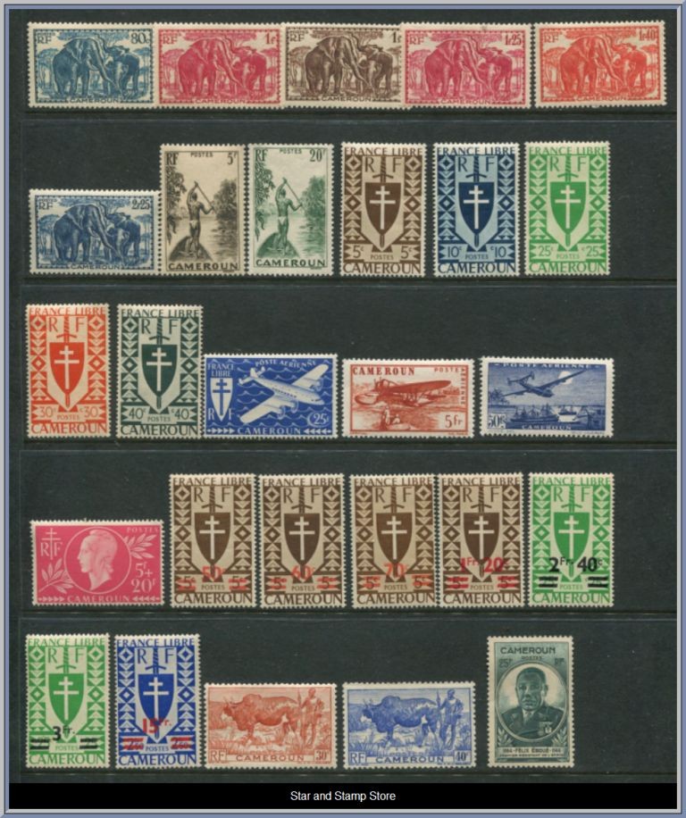 Kamerun | Lot felfria märken