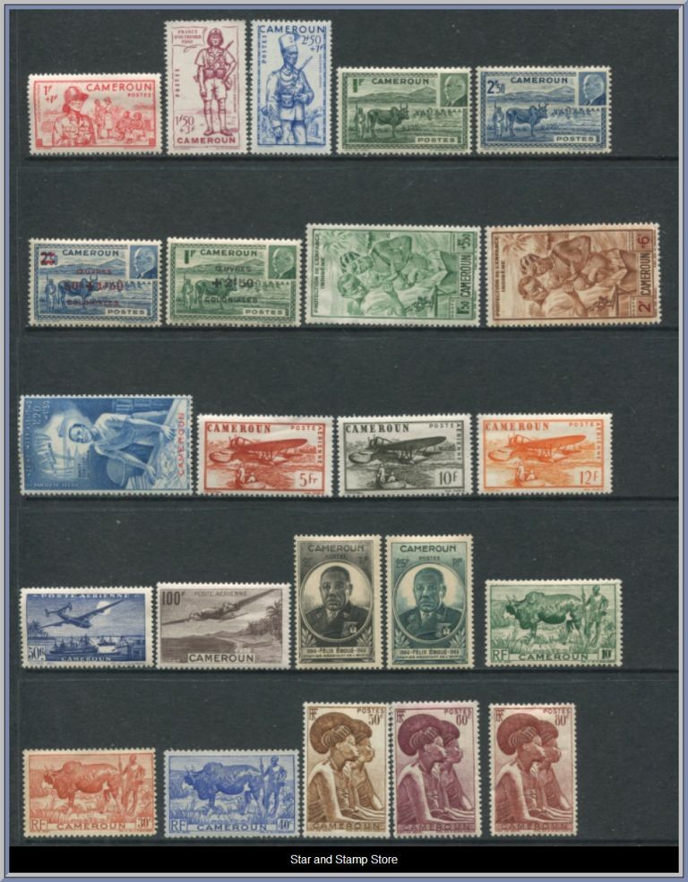 Kamerun | Lot felfria märken