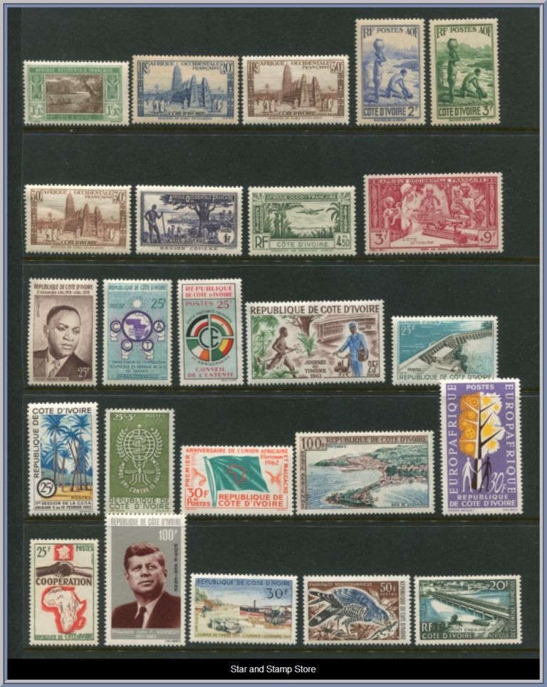 Elfenbenskusten | Lot felfria märken