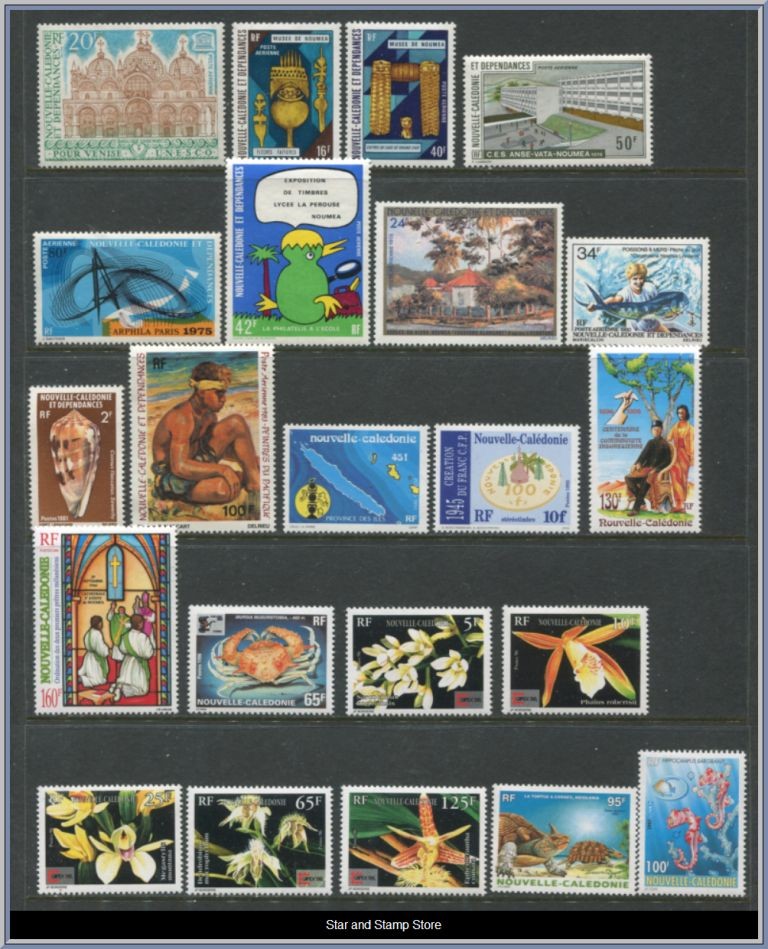 Nouvelle Caledonie | Lot felfria märken
