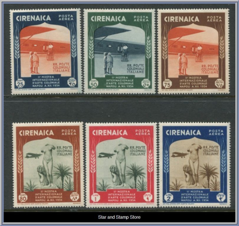 Italienska Cyrenaica | Mi 121-126